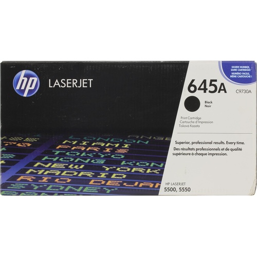 Купить Картридж лазерный HP C9730A, Черный, на 13000 страниц (5% заполнение) для HP Color LaserJet 5500, интелектуальный в Алматы