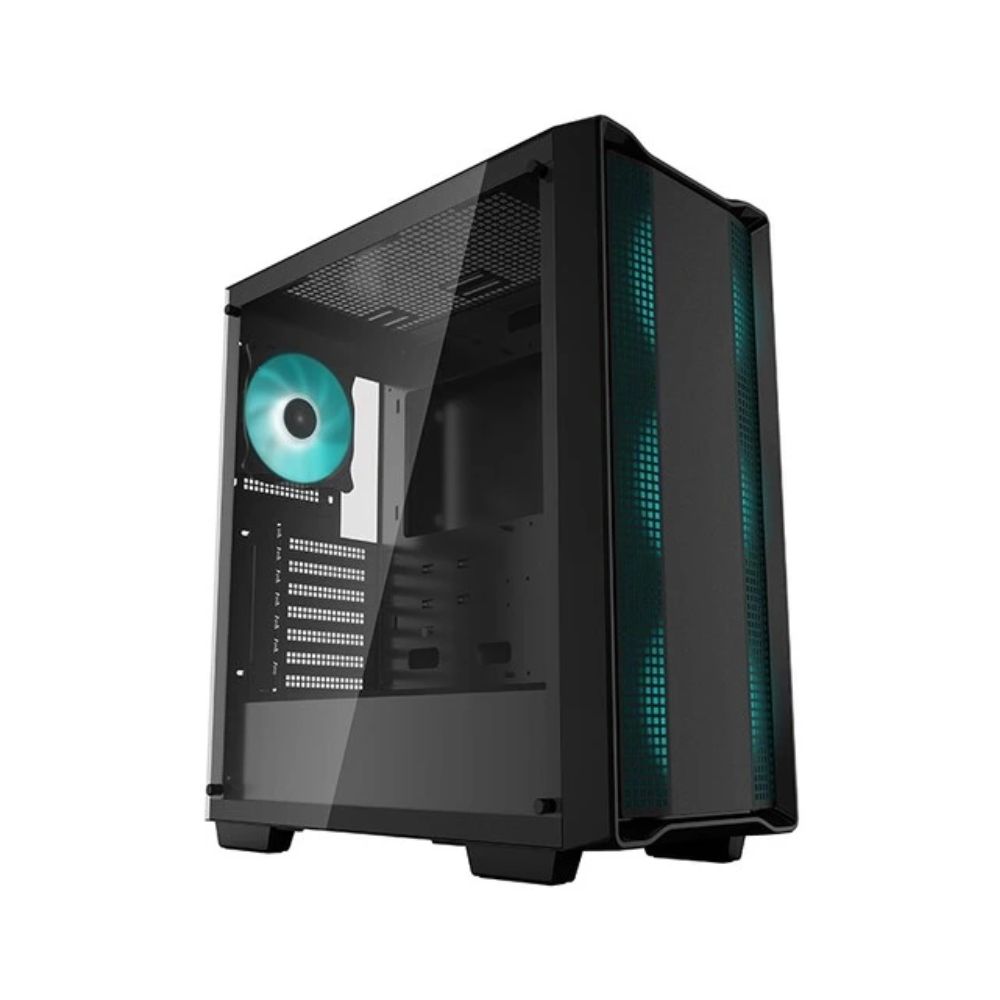 Купить Корпус Deepcool CC560 2*3,5 2*2,5 7слотов VGA370мм CPU163мм Сталь 0,6мм, ATX, 4xFAN12CM ATX Чёрный (CC560) в Алматы