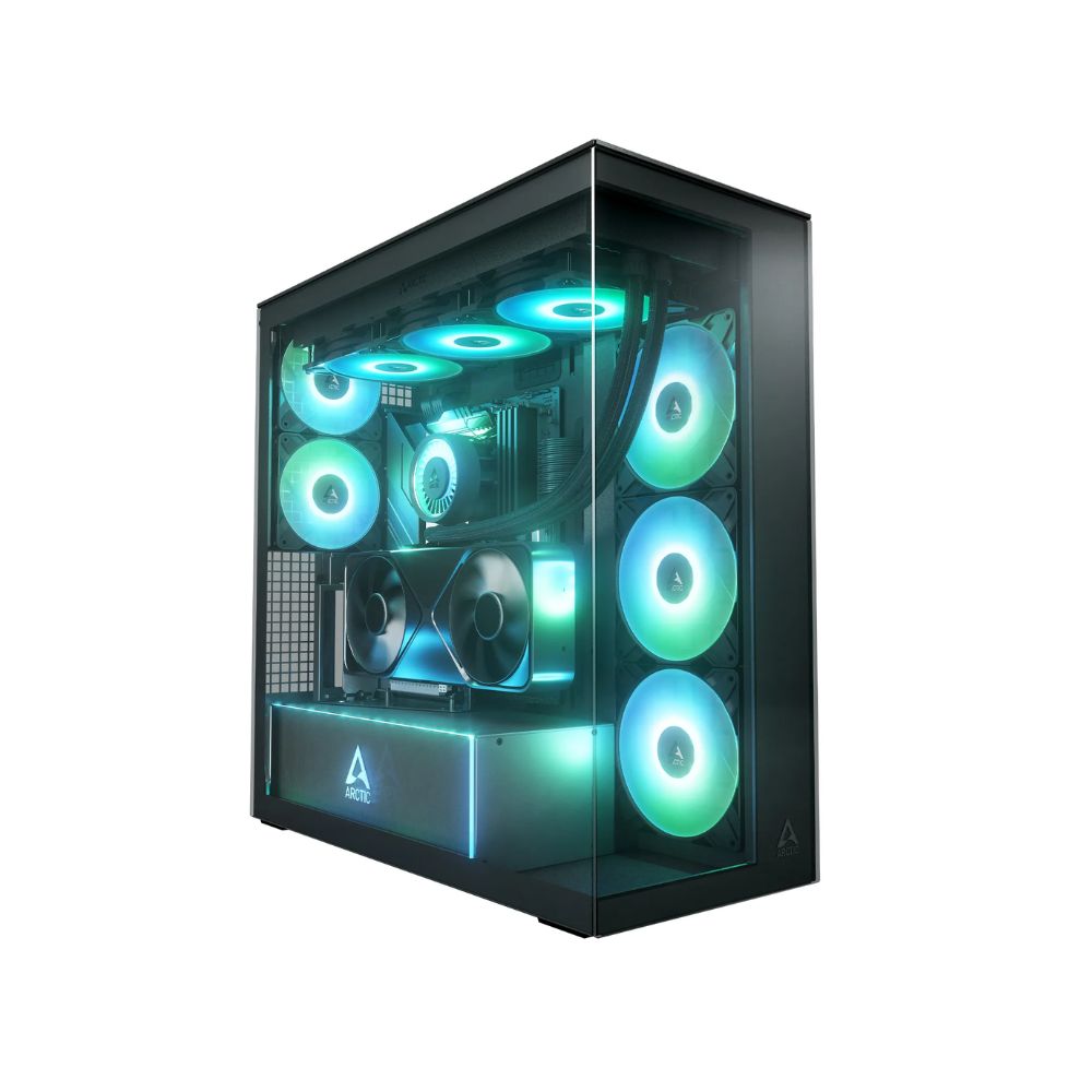 Купить Компьютерный корпус Arctic Xtender VG Black(Tinted Glass), 5 ARGB FAN, USB-C, 2xUSB-A, E-ATX в Алматы