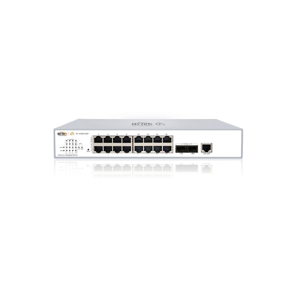 Купить Коммутатор управляемый L2, порты 16 100/1000Base-TX  + 2 SFP в Алматы