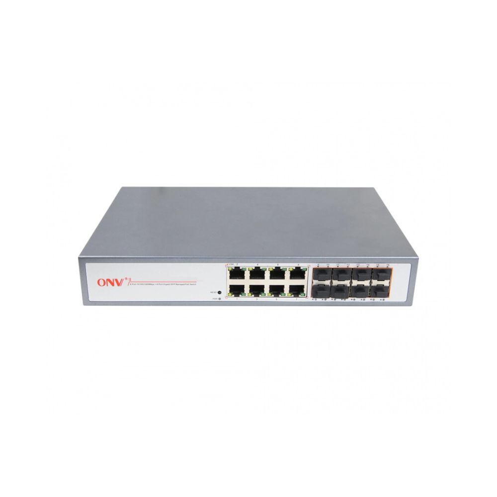 Купить Коммутатор оптоволоконный управляемый 16-портов ONV33168FM <1U Rack 8-портов GbE SFP/ 8 портов GbE RJ45, STP 802.1, RSTP 802.1w, G.8032 ERPS less 50ms ring protection, Aggregation LACP IEEE 802.3ad;n,  Support up to 4K VLANs, 802.1Q tag-based, IGMP v в Алматы
