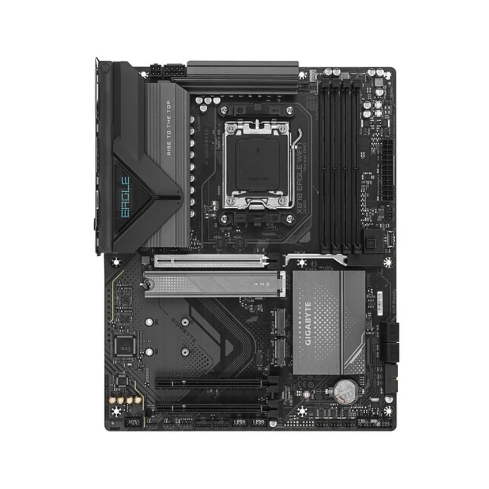 Купить Материнская плата GIGABYTE X870 EAGLE WIFI7, AM5 X870, 4xDDR5, PCIe5.0, HDMI+2xUSB4, 3xM.2, ATX в Алматы