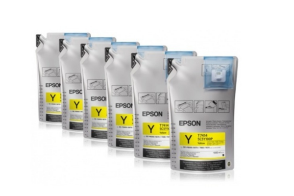 Купить Картридж струйный Epson C13T773440/1 Yellow с желтыми чернилами, 1л для Epson SureColor SC-B6000/B7000 в Алматы