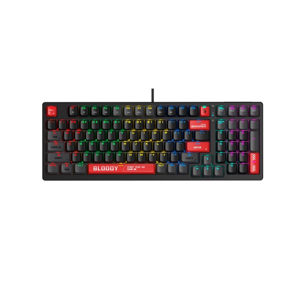 Купить Клавиатура игровая Bloody S98-RED <USB, механическая, 1,8м> в Алматы