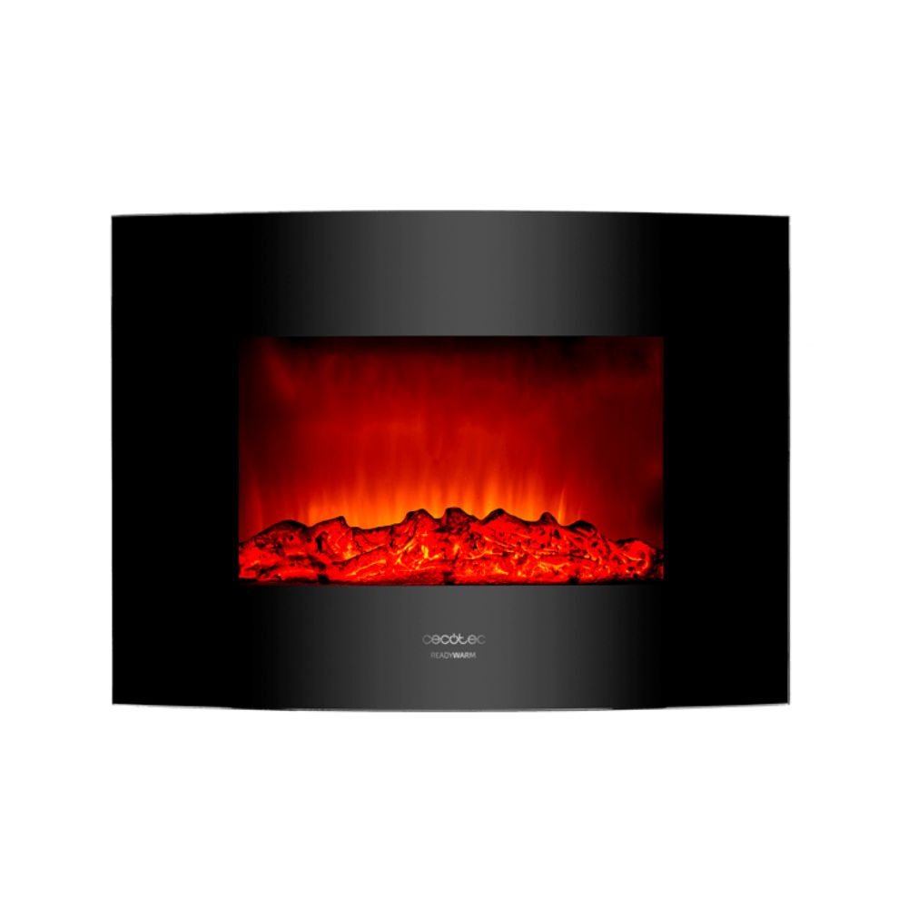 Купить Камин электрический настенный Cecotec ReadyWarm 2200 Curved Flames черный в Алматы