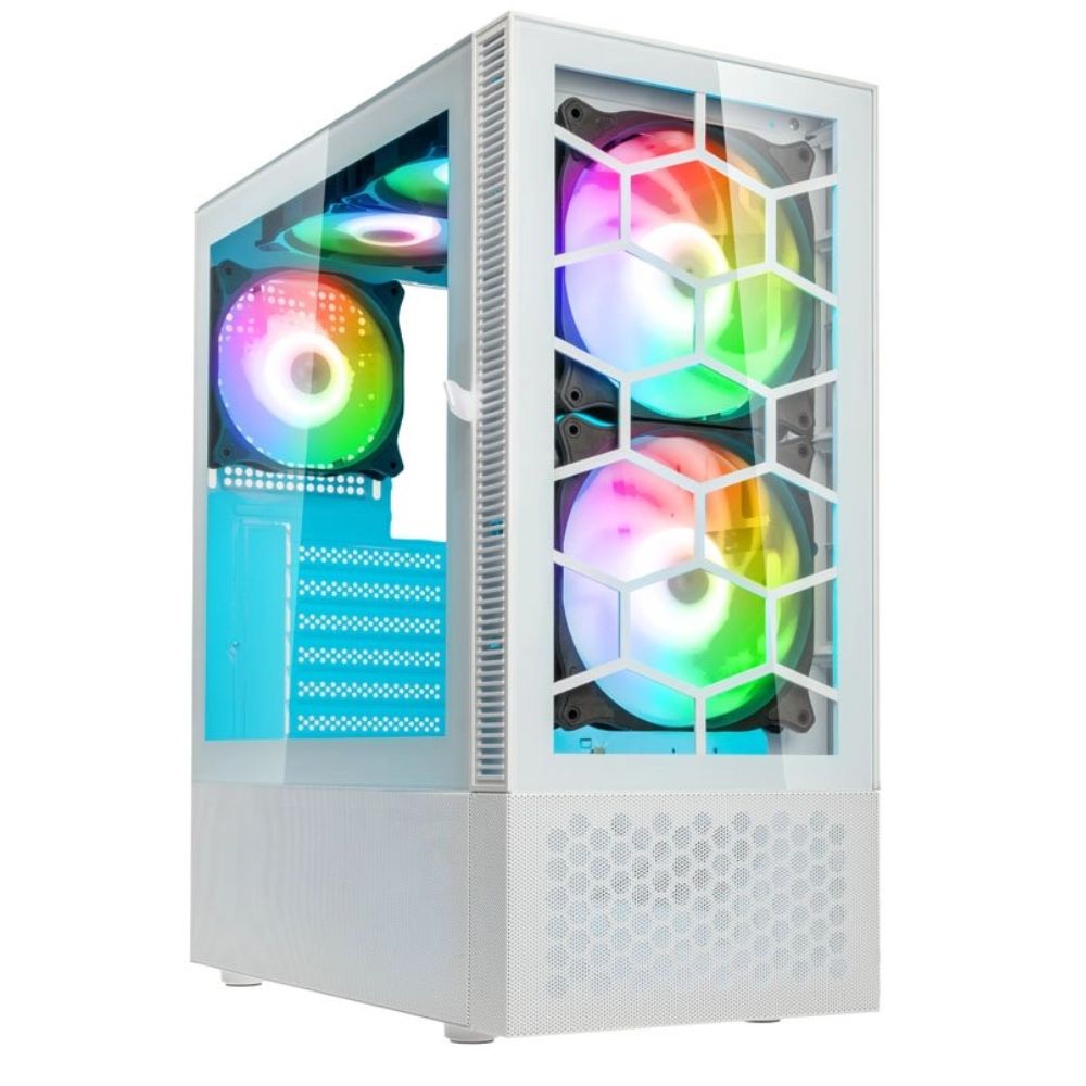 Купить Корпус ПК без БП Kolink Observatory MX Glass ARGB Midi Tower Case - White&nbsp;PGW-CH-KOL-115 в Алматы