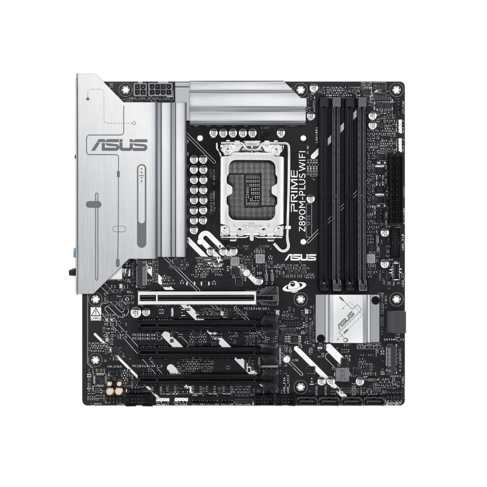 Купить Сист.плата ASUS PRIME Z890M-PLUS WIFI, Z890, 1851, 4xDDR5, PCI-E x16, M2, SATA, DP, HDMI, USB-C 20GBps, WIFI7, BOX в Алматы