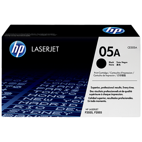 Купить Картридж лазерный HP CE505A Black Print Cartridge for LaserJet P2035 /P2055, up to 2,300 pages в Алматы