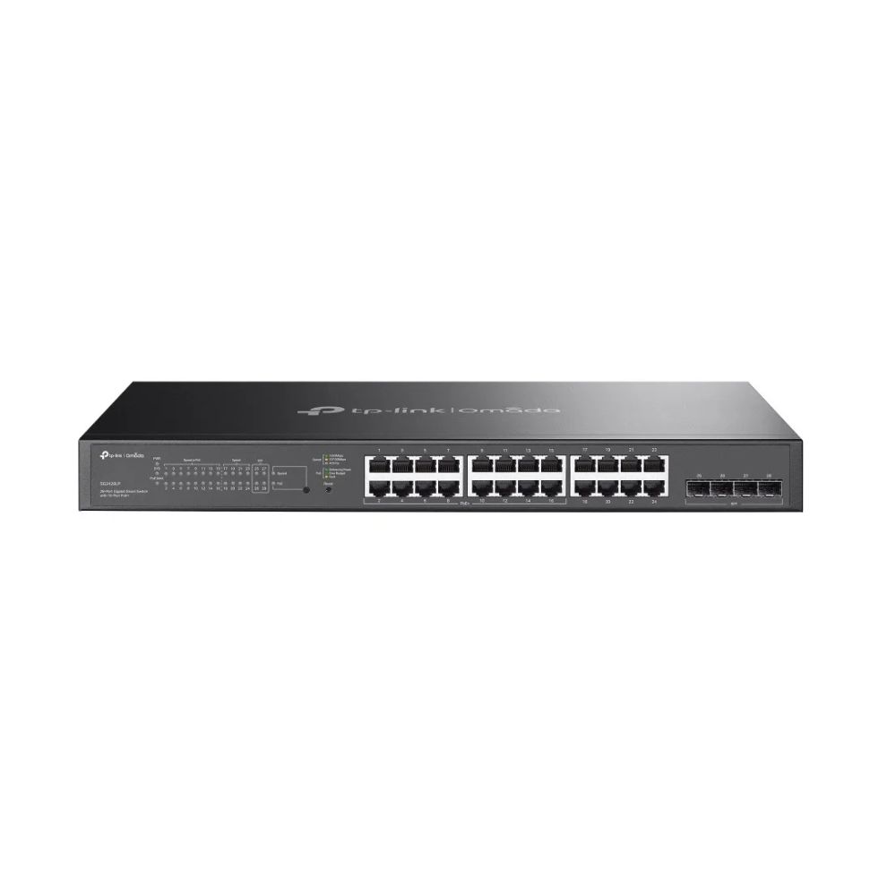 Купить Коммутатор PoE+ Smart GbE 28-портовый Tp-Link SG2428LP <JetStream&trade; 16 портов GbE PoE 802.3af/at (max 30W на порт), 8 портов GbE без PoE, 4 гигабитных слота SFP, коммутационная матрица 56 Гбит/с, бюджет мощности PoE 150W, интеграция с Omada SDN> в Алматы