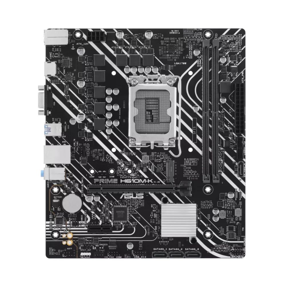 Купить Сист.плата ASUS PRIME H610M-K, 1700, 2xDDR5, PCI-E x16, M.2, 4xSATA, HDMI, D-Sub, BOX в Алматы