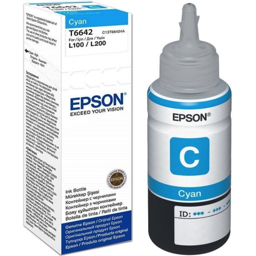 Купить Чернила Epson C13T66424A L100/110/120/1300/132/200/210/222/300/312/350/355/362/366/456/550/555/566 г в Алматы