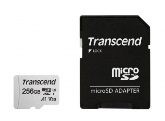 Купить Карта памяти MicroSD 256GB Class 10 U3 A1 Transcend TS256GUSD300S-A в Алматы