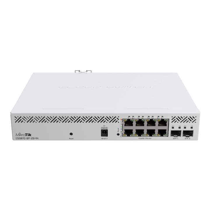 Купить Сетевой коммутатор MikroTik CSS610-8P-2S+IN, Cloud Smart Switch, 8x10/100/1000, PoE 162W,  2 SFP+ в Алматы