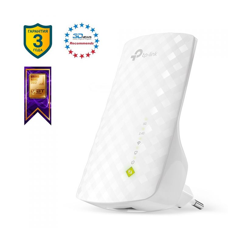 Купить TP-Link RE200 AC750 Двухдиапазонный усилитель беспроводного сигнала в Алматы