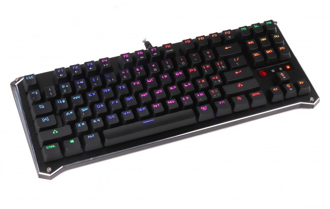 Купить Клавиатура игровая Bloody B930 <компакт, RGB-LED, USB, мех клавиатура переключателями> в Алматы