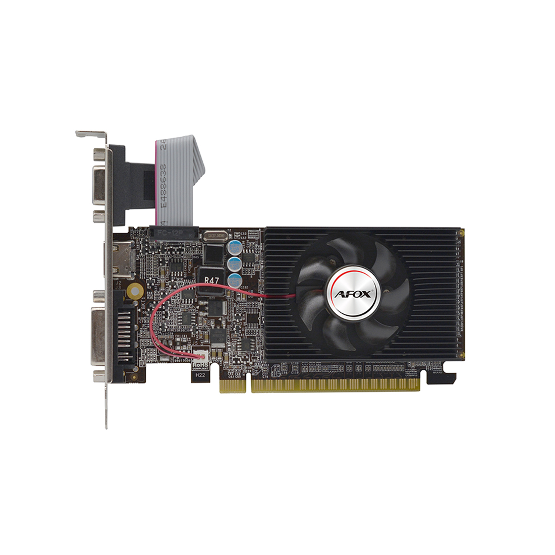 Купить Видеокарта AFOX GT610 2GB D3 LP Single Fan (AF610-2048D3L7-V8) в Алматы