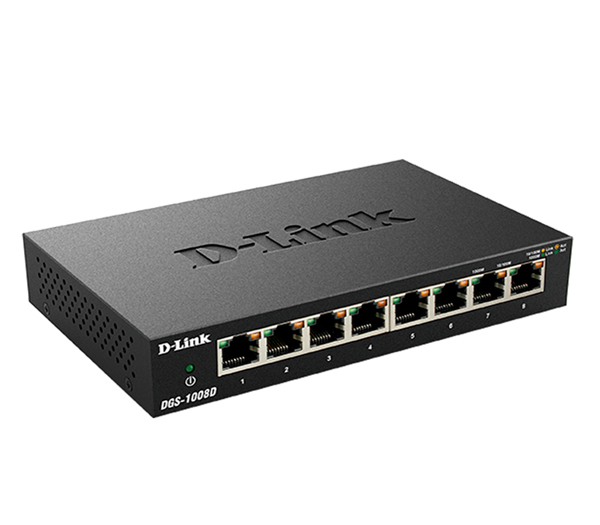Купить D-Link DGS-1008D/K2A Коммутатор 8-порт10/100/1000 неуправляемый металлический корпус в Алматы