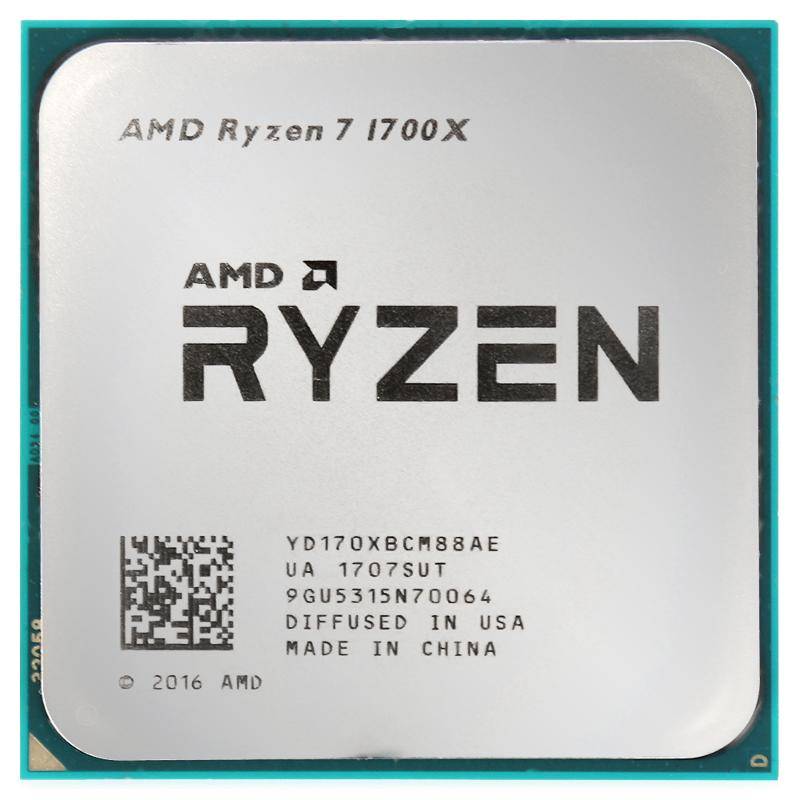 Купить Процессор AMD Ryzen 7 1700X 3,4Гц (3,8ГГц Turbo) Summit Ridge 8-ядер 16 потоков, 4MB L2, 16 MB L3, 95W, AM4, OEM (Аналог Core i7-7700). Нет встроенной видеокарты!                                                                                         в Алматы