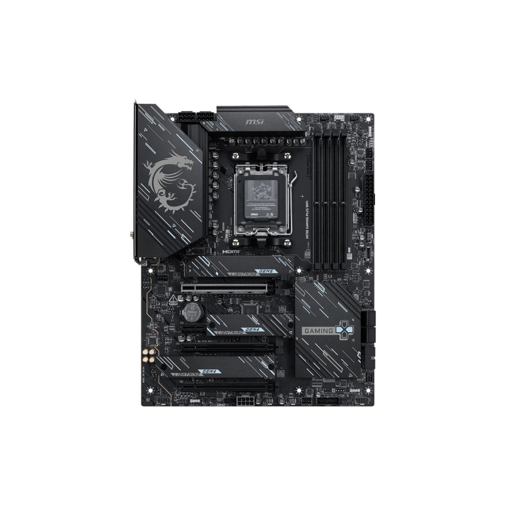 Купить Материнская плата MSI X870E GAMING PLUS WIFI AM5 4xDDR5 4xSATA3 RAID 3xM.2 HDMI 2xType-C(DP) ATX в Алматы