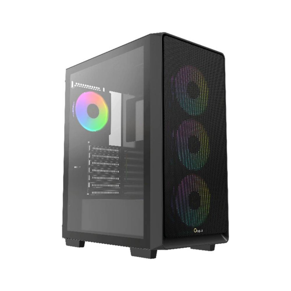 Купить Корпус Ocypus Gamma C60 BK ARGB ATX/mATX/ITX 3xUSB Черный Gamma-C60-BKG400XX-GL в Алматы