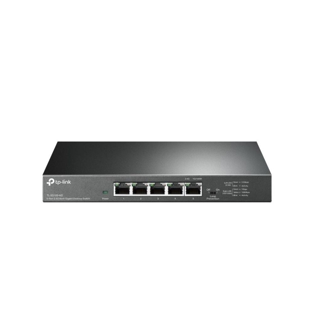Купить Коммутатор 2.5GbE  5-портовый Tp-Link TL-SG105-M2 <Настольный коммутатор с 5 портами 2,5 Гбит/с> в Алматы