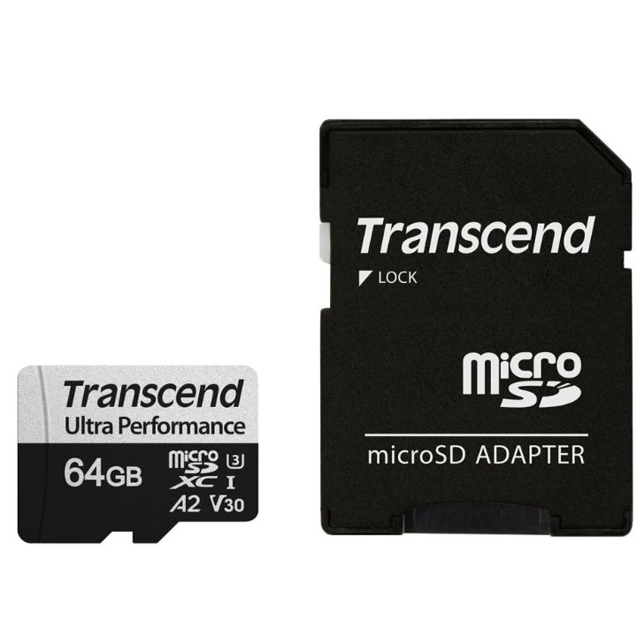 Купить Карта памяти MicroSD 64GB Class 10 U3 Transcend TS64GUSD340S в Алматы