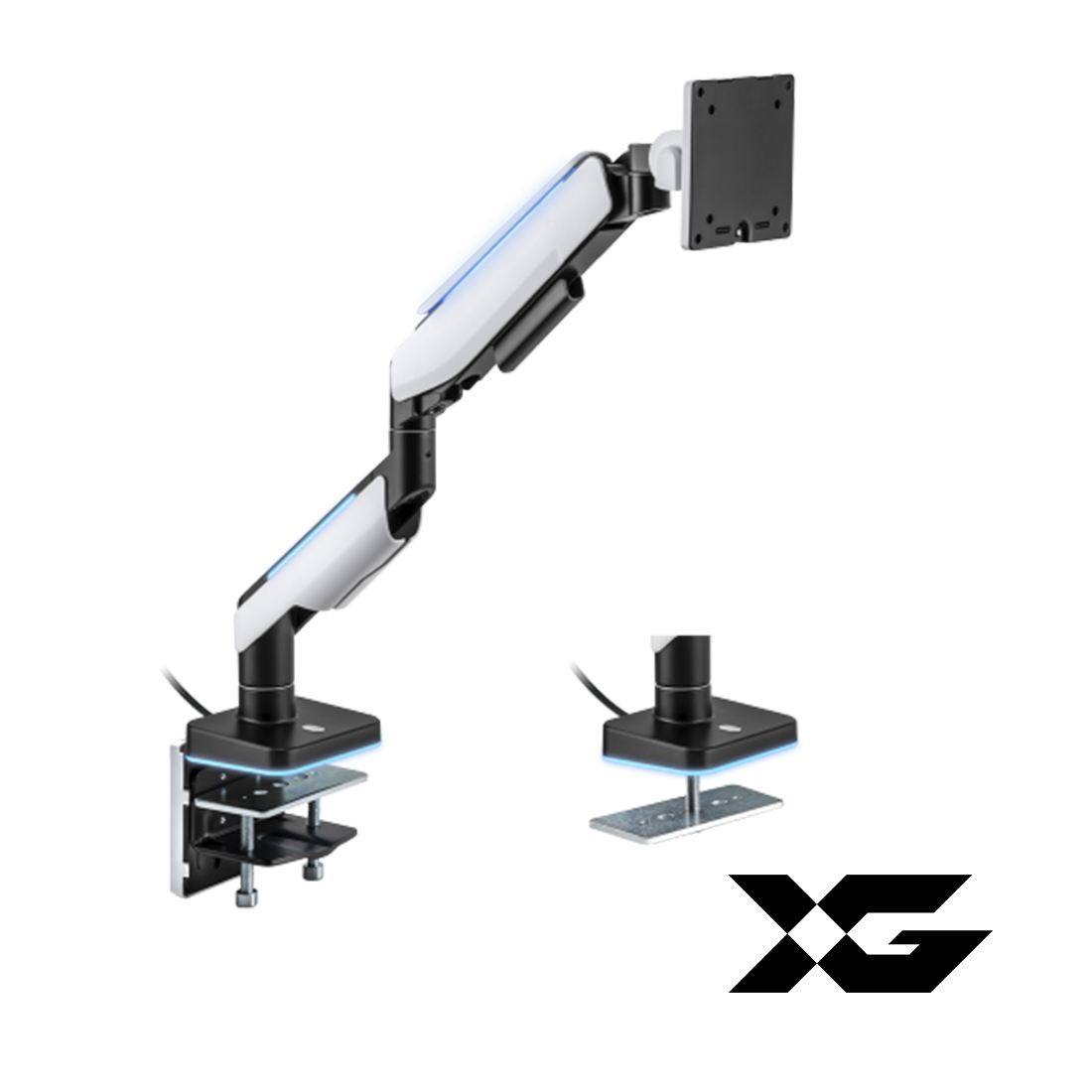 Купить Настольный кронштейн с газлифтом XG MGG-1749 white для 1 монитора (17*-49*) Белый в Алматы