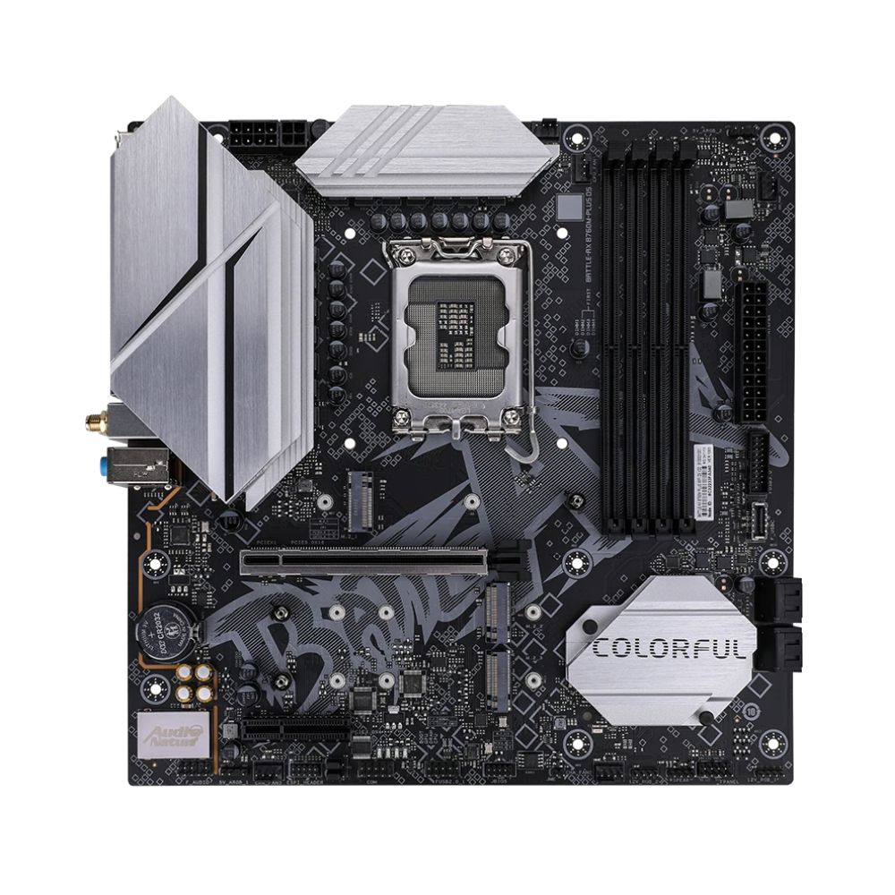 Купить MB Socket1700, MATX, iB760 (DP+HDMI) Colorful BATTLE-AX B760M-PLUS WIFI D5 V20, 4DDR5, PCIx16, PCIx1 в Алматы