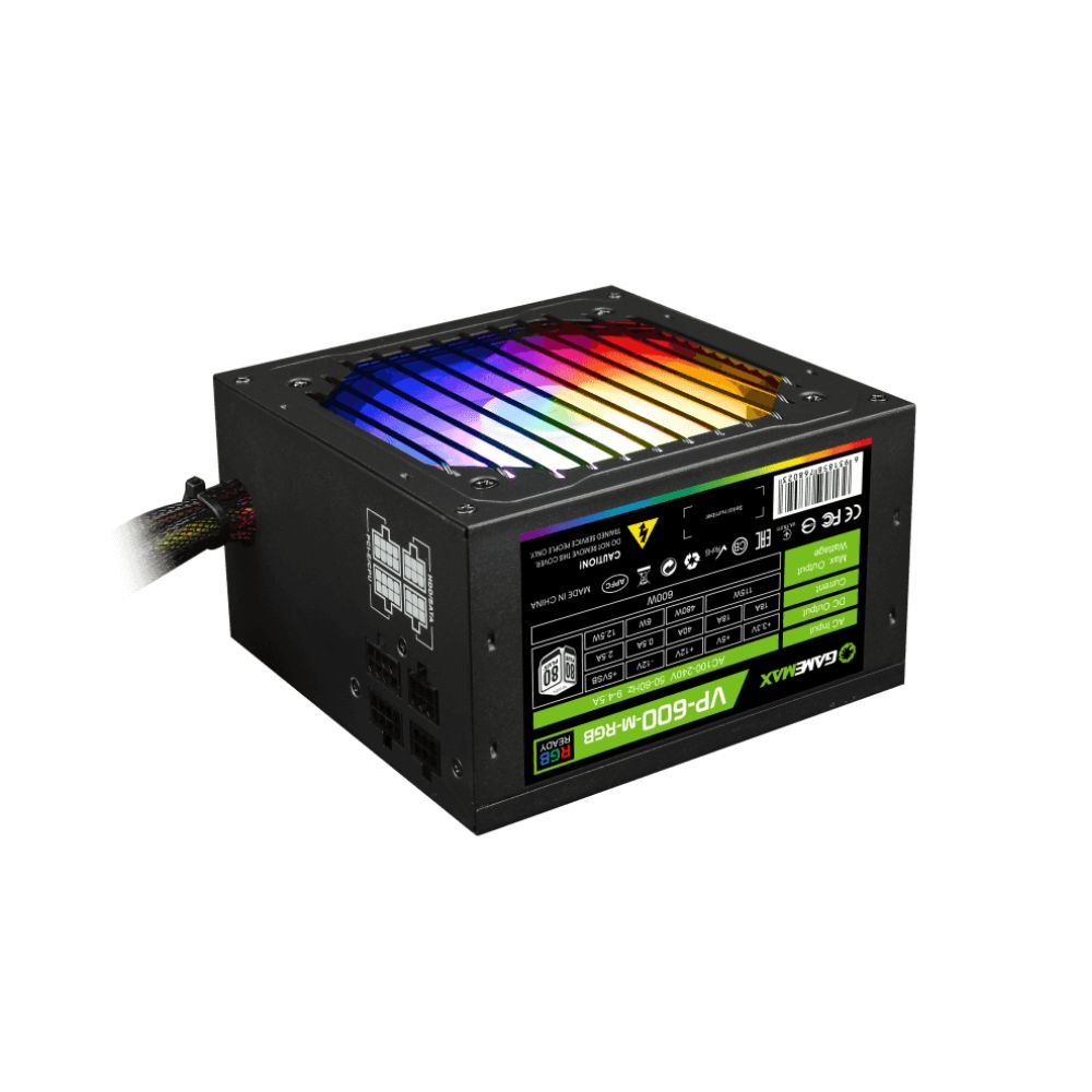 Купить Блок питания Gamemax VP-600-RGB-M, 80  Bronze в Алматы