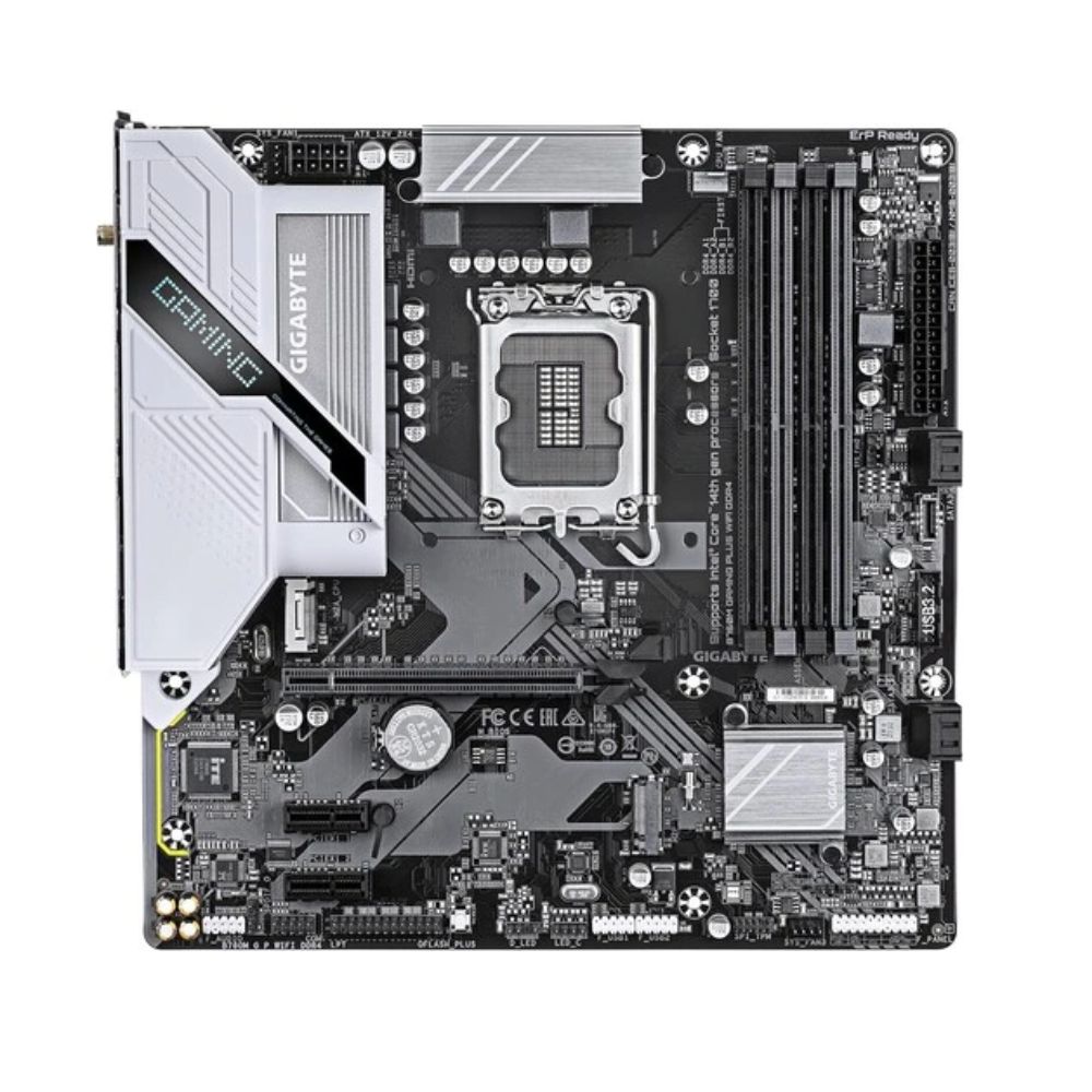 Купить Материнская плата GIGABYTE B760M GAMING PLUS WIFI DDR4, LGA1700, 4xDDR4, HDMI+DP, 2xM.2, ATX в Алматы
