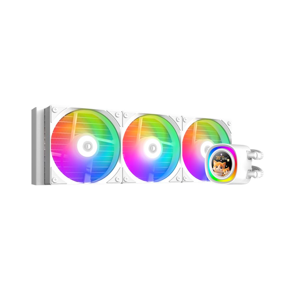 Купить Water Cooler ID-Cooling FX360 LCD WHITE, for S1851/1700/1200/115x/AMD в Алматы