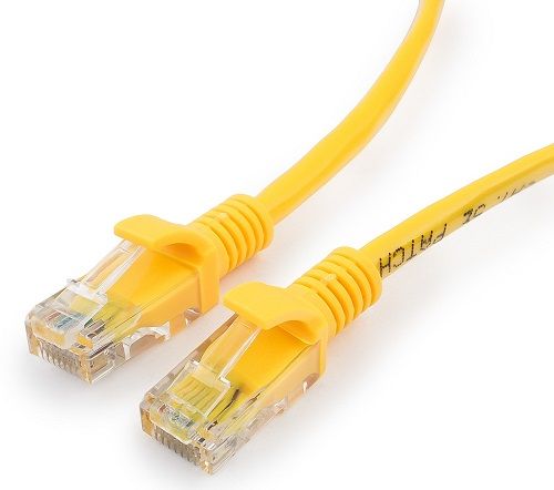 Купить Патч-корд UTP Cablexpert PP12-20M/Y кат.5e, 20м, литой, многожильный (жёлтый) в Алматы