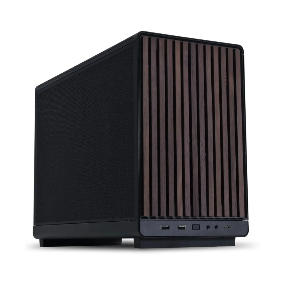 Купить Корпус Lian Li A3-mATX-WD BLACK Wood m-ATX M-ATX/ITX поддержка БП ATX/SFX/SFX-L/ Edge PSU, Black. Деревянная передняя панель. G99.A3X-WD.00 в Алматы