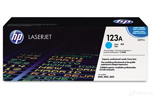 Купить Cyan Print Cartridge for Color LaserJet 2550/2820/2840/2550L, up to 2000 pages. в Алматы