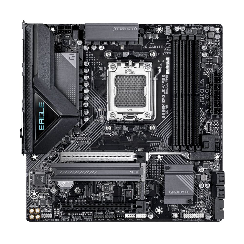 Купить MB Socket AM5, MATX, AMD B850 (2DP/HDMI), Gigabyte B850M EAGLE WIFI6E, 4DDR5, PCIx16 в Алматы