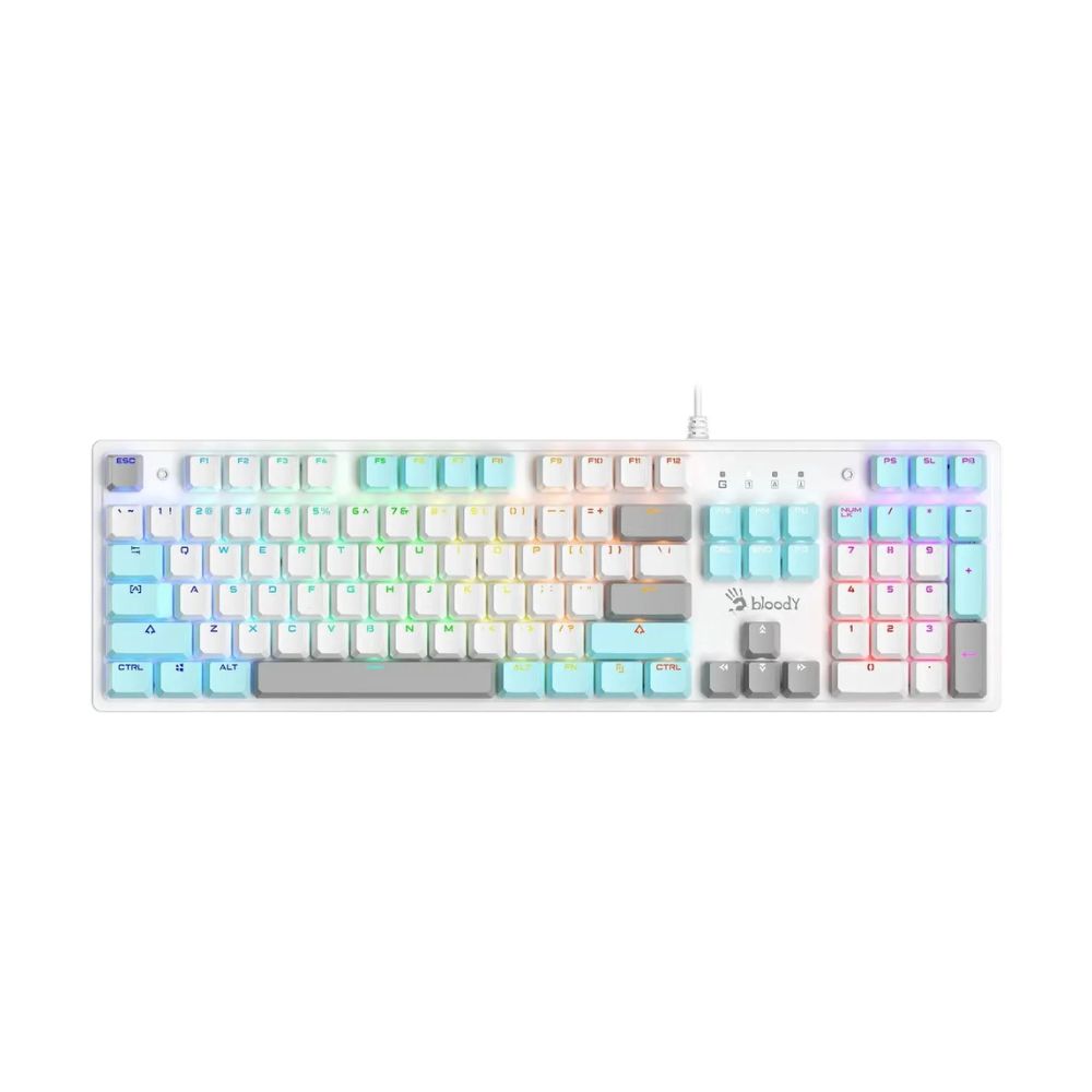Купить Клавиатура игровая Bloody S520N ICY WHITE в Алматы