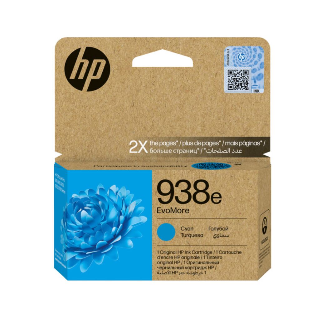 Купить HP 4S6X9PE 938e EvoMore Cyan Original Ink Cartridge  for OfficeJet Pro 9730/9720, up to 1650 pages в Алматы