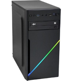 Купить Компьютерный корпус APEX-V05, RGB, БП 400W, black, MATX, 1xUSB 2.0, 1xUSB 3.0, 1x микр, 1х HD-Audio в Алматы