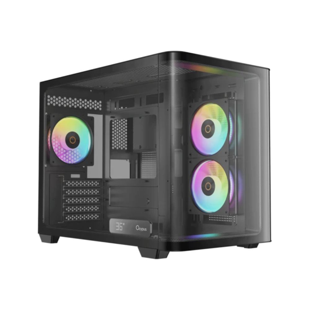 Купить Корпус Ocypus Iota C50 BK Curve ARGB Digital mATX/ITX 2xUSB Type-C Черный Iota-C50-BKD300CD-GL в Алматы