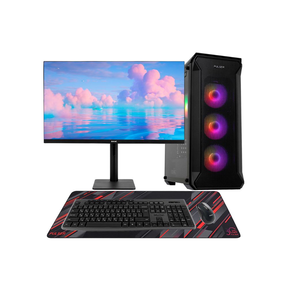 Купить Core i5-14400F-2.5GHz/B760/RAM 32GB/SSD 1TB (M.2)/RTX 5060Ti-16GB/no DVD/700W//Монитор 27" Sanc 280 в Алматы