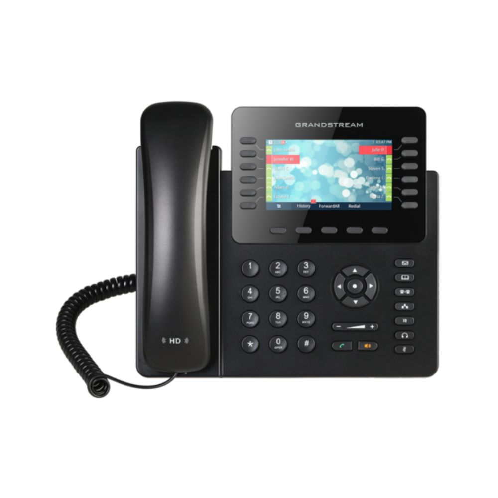 Купить Grandstream GXP2170, PoE 12-line Enterprise HD IP Phone, 480x272 TFT color LCD, 48 virtual speed keys, dual GigE with 802.3af PoE, Bluetooth, USB, (with power supply) в Алматы