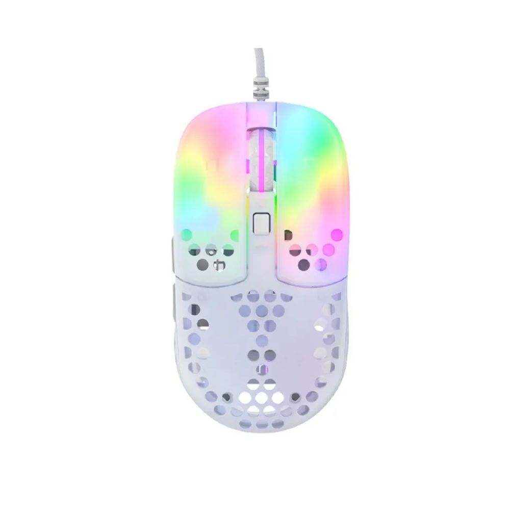 Купить Мышь XTRFY MZ1 RGB, Pixart 3389 sensor, 16000 dpi, Ultra-Light, USB, white в Алматы