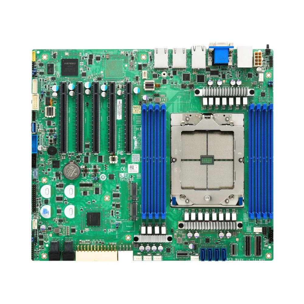 Купить MB Socket SP5, ATX, AMD EPYC (VGA) Mitac S8050GM2NE, 8DDR4, 5PCIx16, 3PCIx8, 2 M.2, 12 SATA в Алматы