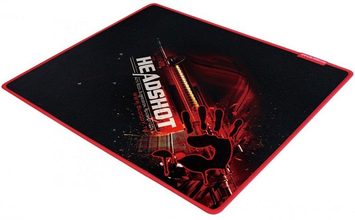 Купить Коврик игровой Bloody B-072 Размер: 275 X 225 X 4 mm BLACK-RED в Алматы