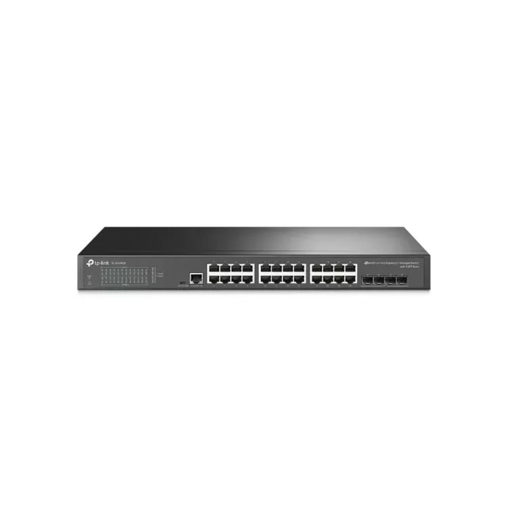 Купить Коммутатор управляемый GbE 24-портовый Tp-Link SG3428 <JetStream&trade; 24-Port Gigabit L2 Managed Switch with 4 Gigabit SFP Slots, 56Gbps, 1 RJ45 Console Port, 1 Micro-USB Console Port, Omada SDN> в Алматы