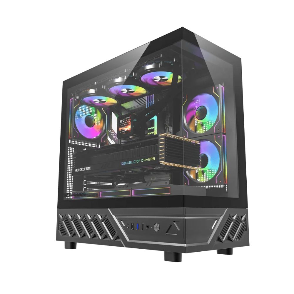Купить Компьютерный корпус DarkFlash DS950, Black, 6xFan DM20 ARGB, ATX в Алматы