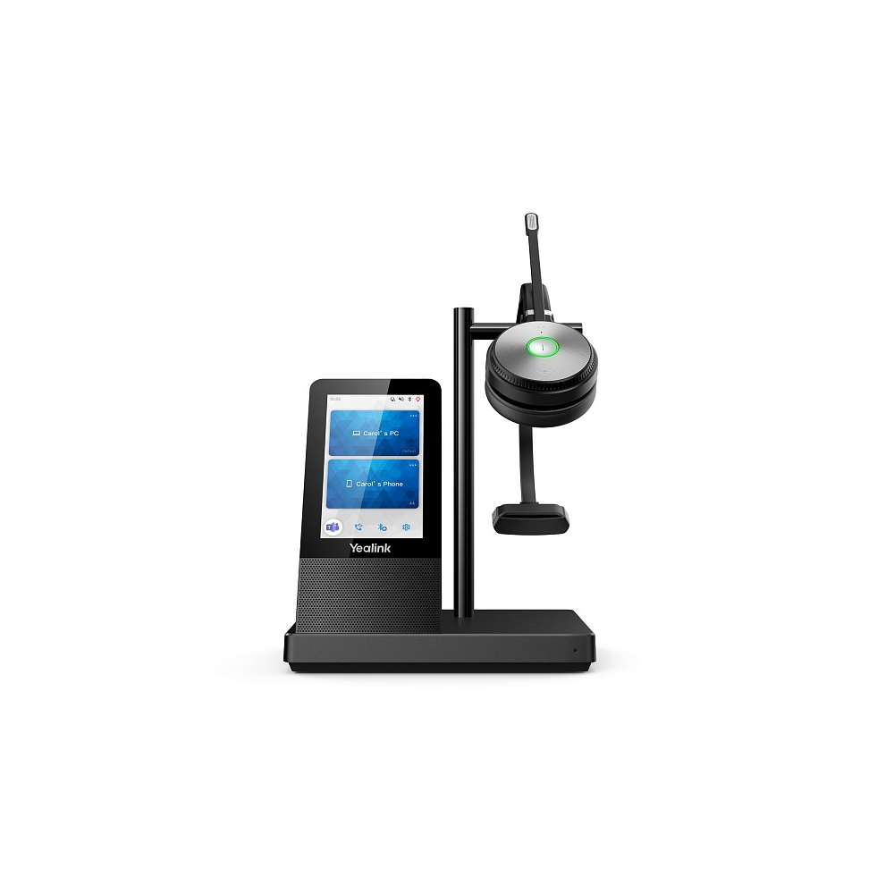 Купить Yealink WH66 Mono UC Моно, Беспроводная, HD звук, 160м DECT, Шумоподав, Дисплей 4**, USB-хаб, Bluetooth в Алматы