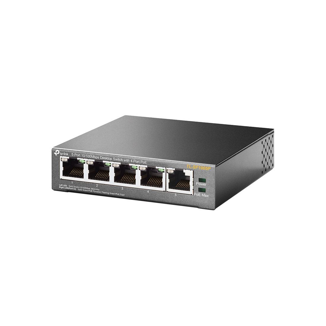 Купить Коммутатор PoE  5-портовый Tp-Link TL-SF1005P <5-port 10/100M (Порт1- Порт4 PoE IEEE 802.3af), бюджет мощности PoE 58W> в Алматы