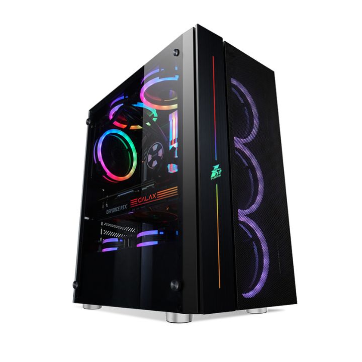 Купить Компьютерный корпус 1STPLAYER BLACK.SIR B7-BK без Б/П&nbsp;B7-BK-4M3C4 в Алматы