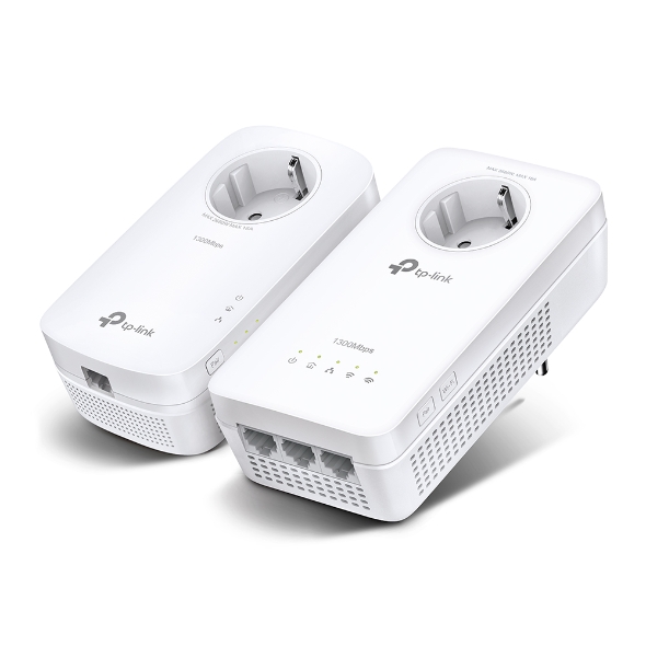 Купить Сетевой адаптер Powerline Tp-Link TL-WPA8631P KIT <AV1300 комплект 2-портовых гигабитных адаптеров Powerline со встроенной электророзеткой, скорость передачи данных по электросети до 1300 Мбит/с, AC1200 Dual-Band Wi-Fi  867 Mbps on 5 GHz and 300 Mbps в Алматы